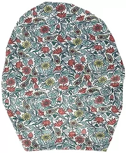Noppies Baby Girls Hat Novi All Over Print czapka przeciwsłoneczna dla dziewczynek, Blue Surf - P425, 3-6 miesięcy - Czapki dla dzieci - miniaturka - grafika 1