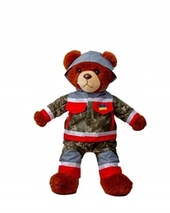 Duży Pluszowy Miś STRAŻAK w mundurze ratowniczym 80 cm PRODUCENT - Maskotki i pluszaki - miniaturka - grafika 1