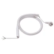 Kable - BACHMANN 0,5-2m biały, H05VV-F 3G1,5mm AEH/CEE7/7 - miniaturka - grafika 1