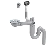 Syfony - EQUATION Syfon zlewozmywakowy 1-komorowy oszczędzający miejsce - miniaturka - grafika 1