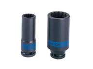 Klucze i nasadki - KING TONY Nasadka cienkościenna długa udarowa 493024M, 1/2'', 24x80 mm - miniaturka - grafika 1