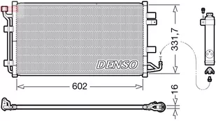 Chłodnica klimatyzacji DENSO DCN46035 921003NA0A z osuszaczem NISSAN - Chłodnice - miniaturka - grafika 1
