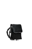 Portfele - Desigual MONE_Half Phone Black, Bi-Fold Wallet Women's, 12, Kolor: czarny, 12 - miniaturka - grafika 1