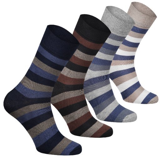 4X Zestaw Skarpetki Męskie Garniturowe Wzory Pl Producent Dorasocks 44/46