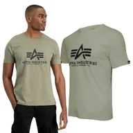 Odzież taktyczna i umundurowanie - Koszulka Alpha Industries Basic 100501 11 - Oliwkowa 3XL - miniaturka - grafika 1