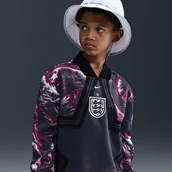 Swetry damskie - Koszulka piłkarska dla dużych dzieci Nike Dri-FIT Anglia Goalkeeper - Czerń - miniaturka - grafika 1