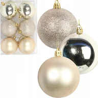 Bombki - ﻿Komplet 6 bombek na choinkę bombki złote ozdoby - miniaturka - grafika 1