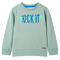 Bluzy dla dziewczynek - Bluza dziecięca, jasne khaki, 92 - miniaturka - grafika 1