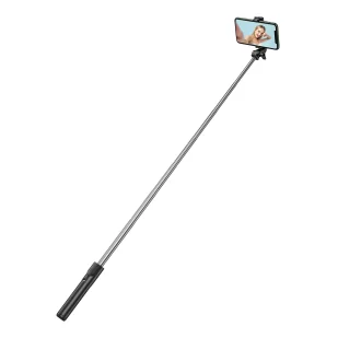 Selfie stick WHS1Y teleskopowy tripod 1m z uchwytem na telefon - czarny - Selfie stick - miniaturka - grafika 1