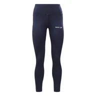 Legginsy - Damskie Legginsy REEBOK RIE POLY TIGHT HS4851 – Granatowy - miniaturka - grafika 1