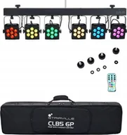 Lampy studyjne - Zestaw 6 Reflektorów Stairville CLB5 6P RGB WW LED+ Pilot na Podczerwień - miniaturka - grafika 1