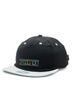 Puma Czapka z daszkiem SWxP Relaxed Flatbrim Cap 024383 Czarny - Czapki męskie - miniaturka - grafika 1