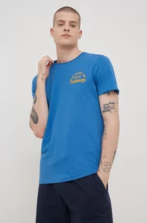 Koszulki męskie - Tom Tailor t-shirt bawełniany z nadrukiem - grafika 1