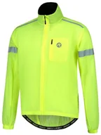 Kurtki męskie - Męska Kurtka Rowerowa Rogelli Rainjacket Cloud | Fluor Yellow - Rozmiar L - miniaturka - grafika 1