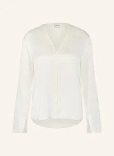 Calvin Klein Bluzka Z Satyny weiss - Bluzki damskie - miniaturka - grafika 1