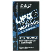 Spalacze tłuszczu - Nutrex Lipo 6 Black Nighttime Ultra Concentrate 30 kaps. - miniaturka - grafika 1