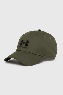 Czapki męskie - Under Armour czapka z daszkiem kolor zielony z aplikacją 1381645 - grafika 1