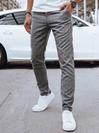 Spodnie męskie - Spodnie męskie casual ciemnoszare Dstreet UX4403 - miniaturka - grafika 1