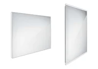 Lustra - Nimco Lustra - Lustro łazienkowe podświetlane LED 90x70 cm, kwadratowe, aluminiowe ZP 9019 - miniaturka - grafika 1
