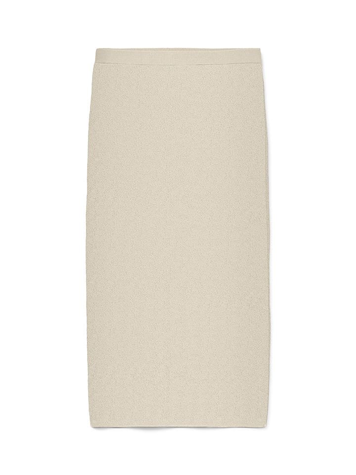 Vero Moda Spódnica dzianinowa w kolorze beżowym