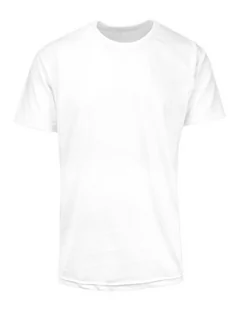 T-Shirt Bawełniany Biały Męski Bez Nadruku, Koszulka, Krótki Rękaw, Basic, U-neck - Hovard - Koszulki męskie - miniaturka - grafika 1