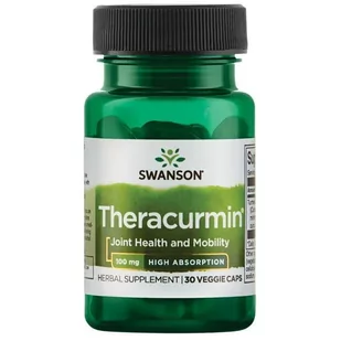 Swanson - Theracurmin, 100mg, Wysoka Wchłanialność, 30 vkaps - Suplementy naturalne - miniaturka - grafika 1