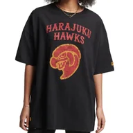 Koszulki i topy damskie - Koszulka damska Superdry Collegiate Vintage luźny t-shirt-S - miniaturka - grafika 1
