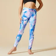 Odzież sportowa dziecięca - Legginsy do gimnastyki dla dzieci Domyos - miniaturka - grafika 1