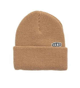 Czapka zimowa VANS Hex Patch Cuff Beanie Warm Taupe VN000QAUE2V1 - Czapki damskie - miniaturka - grafika 1