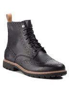 Buty zimowe męskie - Clarks Kozaki Batcombe Lord 261348577 Czarny - miniaturka - grafika 1