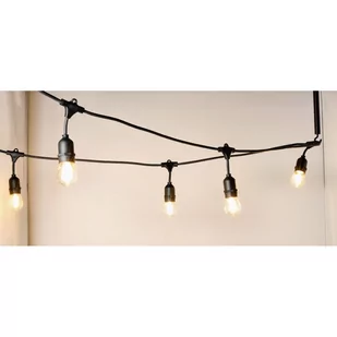 Girlanda ogrodowa LED FIORI ozdobna 10m + 20 żarówek barwa ciepła na taras - Lampy ogrodowe - miniaturka - grafika 1