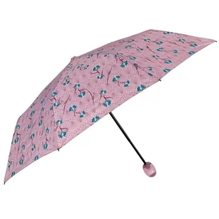Parasol damski Perletti Technology Fantasia Loto półautomatyczny składany różowy - Parasole - miniaturka - grafika 1