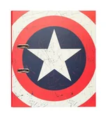 Segregatory - Zwart segregator ringowy Captain America 2 ringi A4 czerwony/biały twm_997434 - miniaturka - grafika 1
