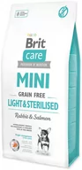 Sucha karma dla psów - Brit Care Mini Grain-Free Light & Sterilised - 7 kg Dostawa GRATIS! - miniaturka - grafika 1