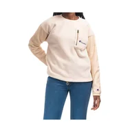 Bluzy sportowe damskie - Bluza polarowa damska Champion Crewneck Polartec - miniaturka - grafika 1