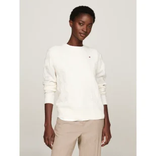 Tommy Hilfiger Wełniany sweter | Regular Fit - Swetry damskie - miniaturka - grafika 1