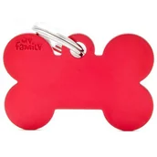 Odblaski i adresówki - Adresówka dla psa Kość CANIFEL, czerwona, 1 szt. - miniaturka - grafika 1