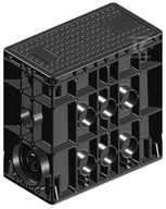 Piorunochrony - Studnia kablowa z poliwęglanu - typ SK-1 Mikro, EK 437, pokrywa tworzywowa w klasie B125, ryglowana, ciężar studni około 7 kg - miniaturka - grafika 1