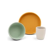 Zestawy naczyń dla dzieci - 3-częściowy zestaw silikonowych naczyń dla dzieci Lalee – Done by Deer - miniaturka - grafika 1