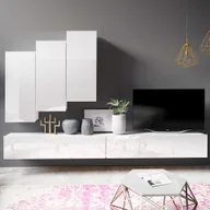 Inne meble do salonu - Zestaw Mebli do Salonu 20 Calabrini Calabrini GIB Meble Czarny Mat / Czarny Połysk - miniaturka - grafika 1