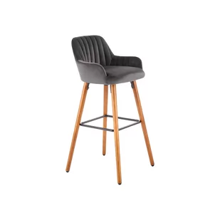 Hoker H-93 Orzech / Ciemny Popiel Halmar - Taborety i hokery - miniaturka - grafika 1