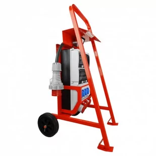 Rozdzielnica budowlana na stojaku z naświetlaczem eXT S/FI SET 32A 2x16A 4x230V schuko Doktorvolt 0027 - Rozdzielnie elektryczne - miniaturka - grafika 3