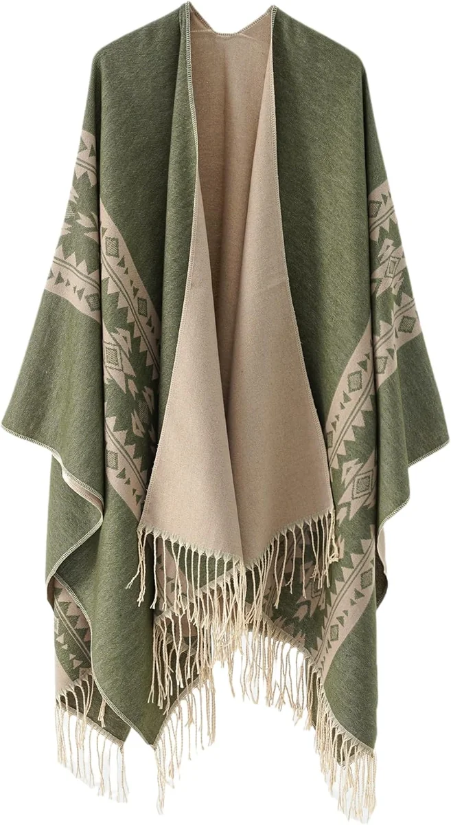 SZAL 135X150CM NARZUTKA PONCZO KOBIETA PELERYNA SWETER DAMSKI MIĘKKI