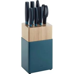 Zwilling NOW S ZESTAW 5 NOŻY W BLOKU 8 ELEMENTÓW NIEBIESKI STAL NIERDZEWNA TWORZYWO SZTUCZNE 53050-220-0 - Noże kuchenne - miniaturka - grafika 1