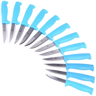 Zestaw 12 szt noży Eyeson by Lindbloms Craftman's Knife Light Blue Carbon 100mm (VT-860HBx12) - Noże - miniaturka - grafika 1