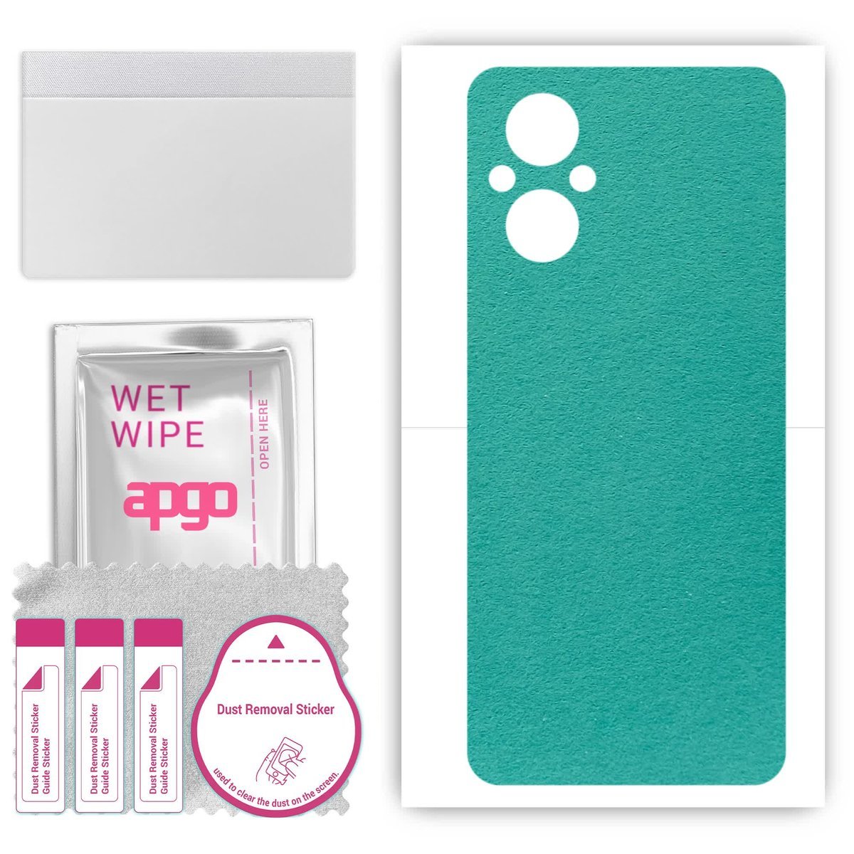 Folia naklejka skórka strukturalna na TYŁ Zamsz do OnePlus Nord N20 5G - Zamsz Miętowy - apgo SKINS