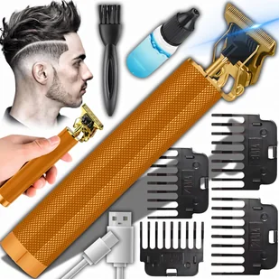 Maszynka Do Strzyżenia Golenia Włosów Brody Trymer Golarka Bezprzewodowa - Trymery - miniaturka - grafika 1