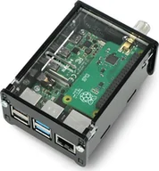 Akcesoria do komputerów jednopłytkowych - Gravlaser Obudowa do Raspberry Pi 4B i TV HAT tuner DVB-T - czarno-przezroczysta - miniaturka - grafika 1