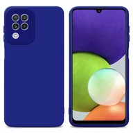 Etui i futerały do telefonów - Pokrowiec Etui Do Samsung Galaxy A22 4G w FLUID NIEBIESKI TPU Silikonowe Obudowa Ochronny Case Cover Cadorabo - miniaturka - grafika 1