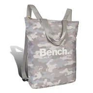 Plecaki - Bench jasnoszary, biały plecak nylon plecak miejski sklep damski 30x40x13 plecak damski D2ORI303J - miniaturka - grafika 1